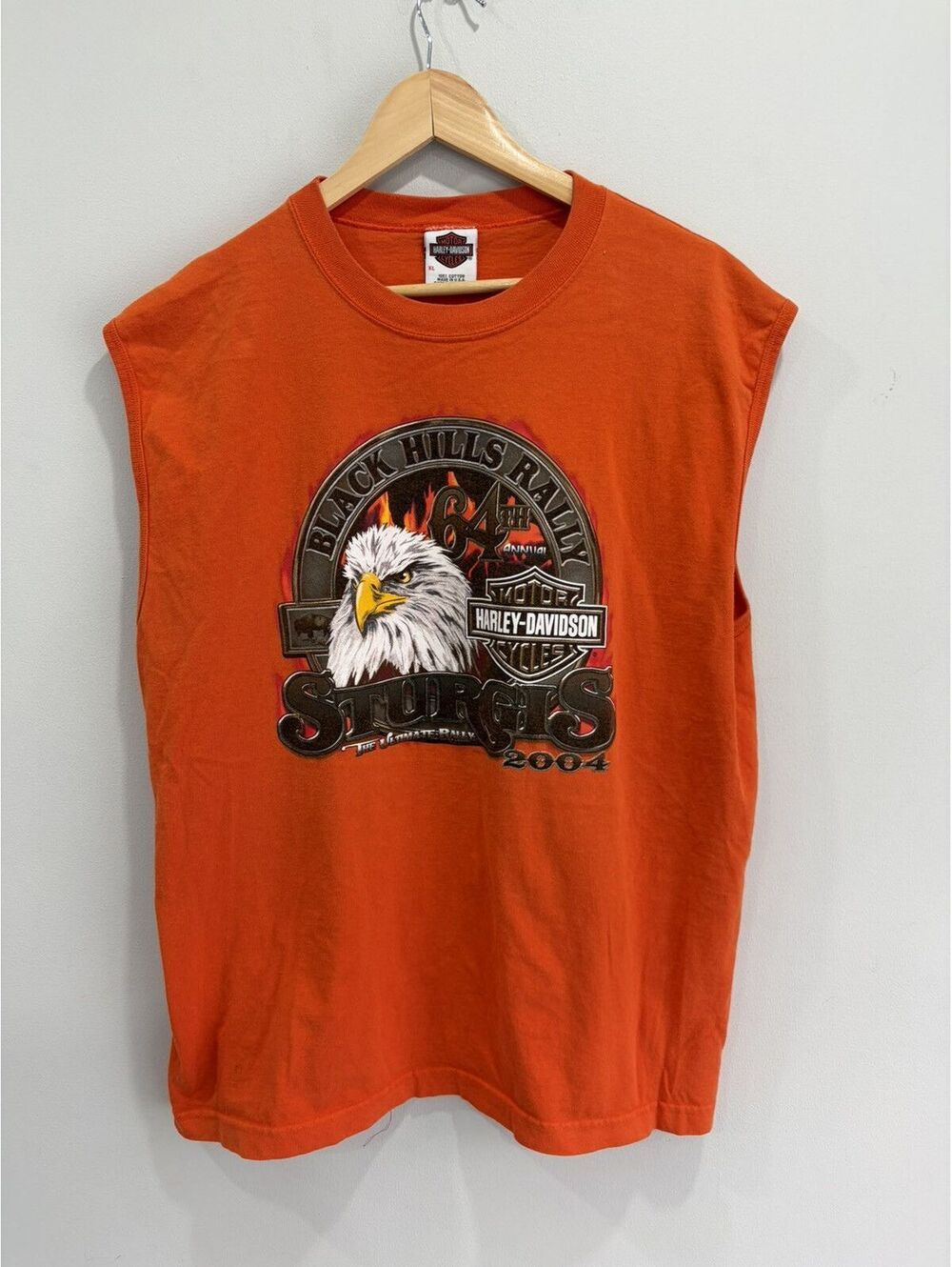 Vintage Harley Davidson Sleeveless Tee Shirt sturgis